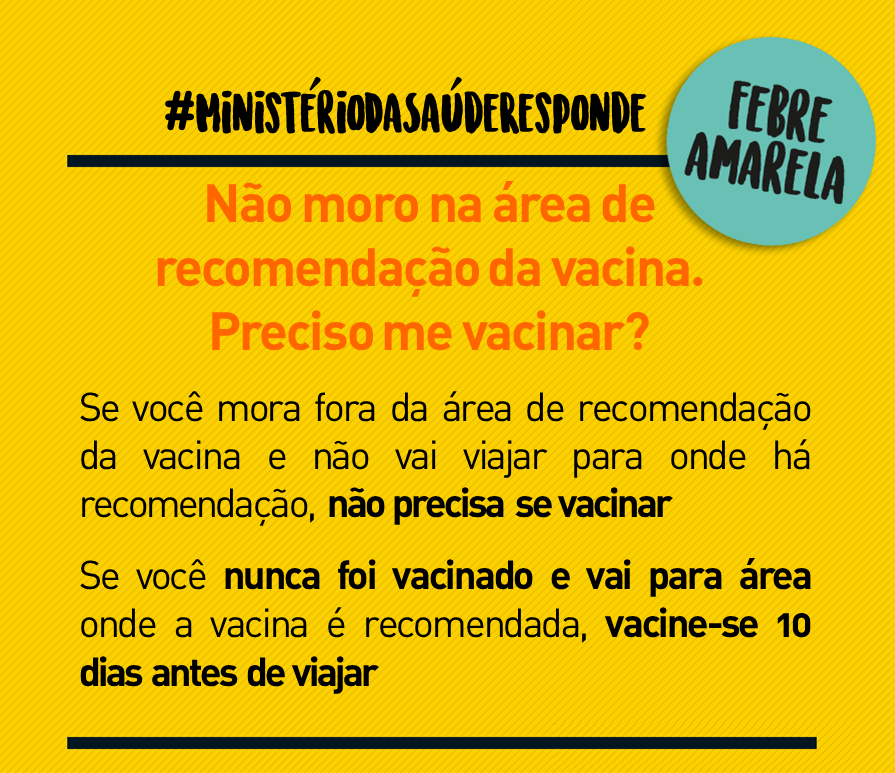 SAÚDE FAZ ALERTA PARA IMUNIZAÇÃO CONTRA FEBRE AMARELA Prefeitura