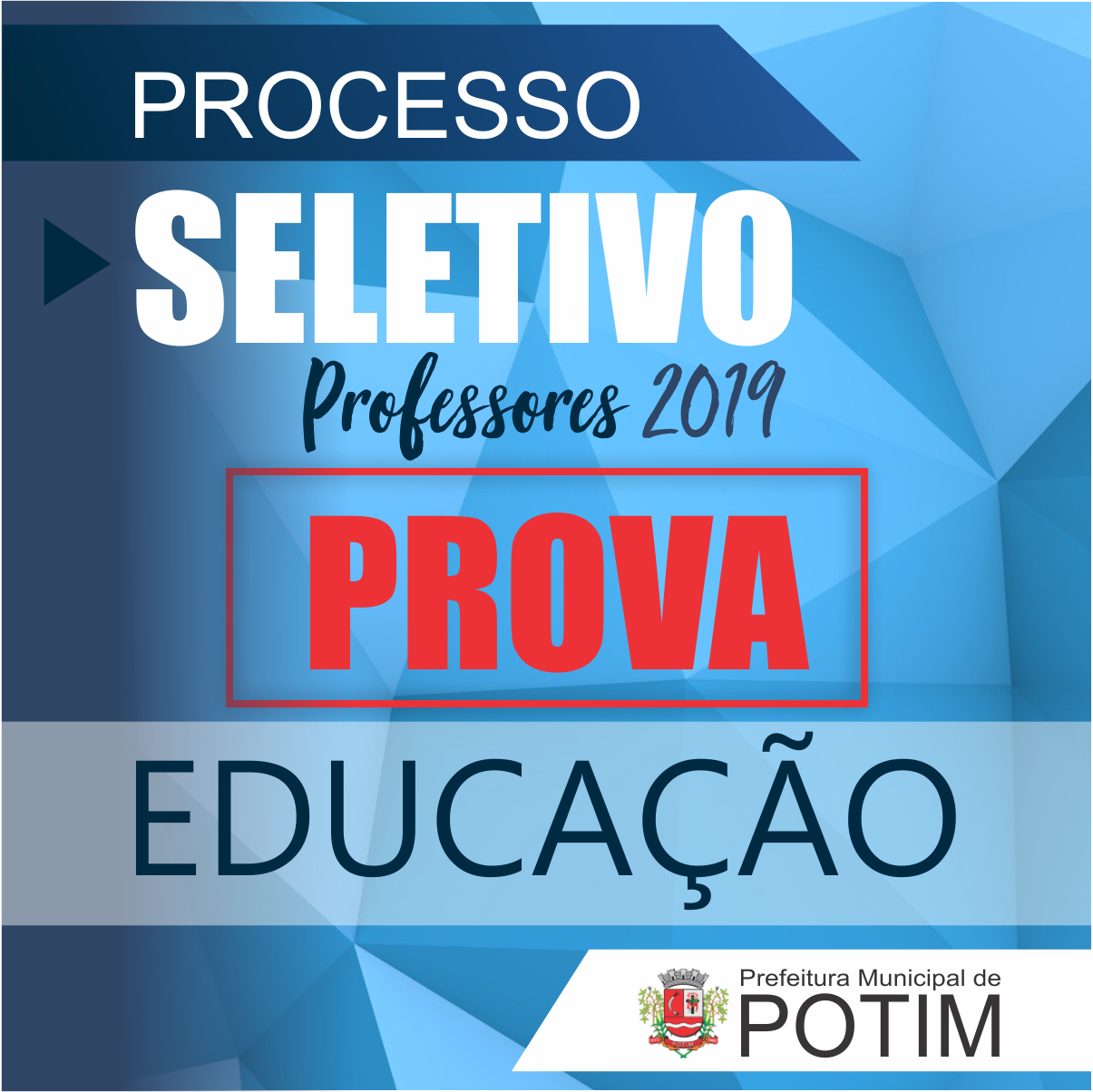 PREFEITURA LIBERA LOCAIS DE PROVAS DO PROCESSO SELETIVO 001 2019